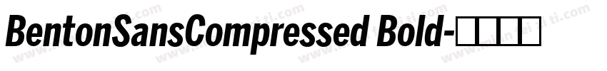 BentonSansCompressed Bold字体转换